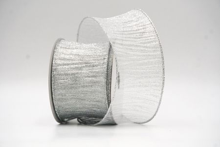 White Metallic Shimmer Wired Ribbon Collection_KF8868G-1