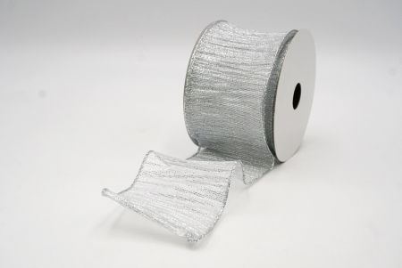 White Metallic Shimmer Wired Ribbon Collection_KF8868G-1