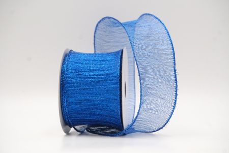 Royal blue Metallic Shimmer Wired Ribbon Collection_KF8868GB-4