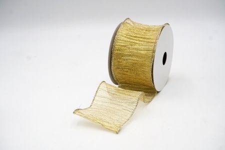 Yellow/Gold Metallic Shimmer Wired Ribbon Collection_KF8868GV-2