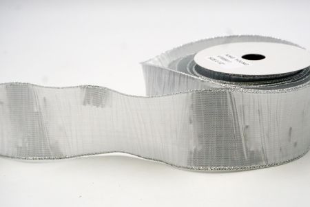 White_Metallic Crinkled Wired Ribbon_KF8869G-1