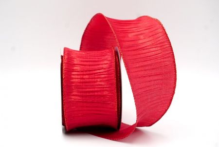 Red_Metallic Crinkled Wired Ribbon_KF8869GR-7