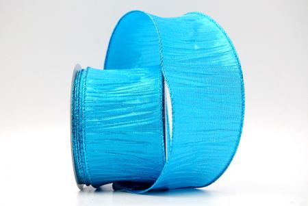 Himmelblau_metallic gekräuseltes Drahtband_KF8869GT-12