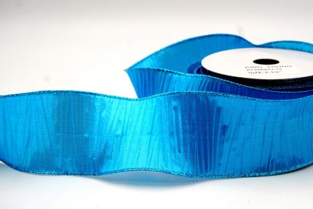 Sky Blue_Metallic Crinkled Wired Ribbon_KF8869GT-12