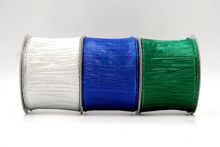 Metallic Crinkled Wired Ribbon_KF8869