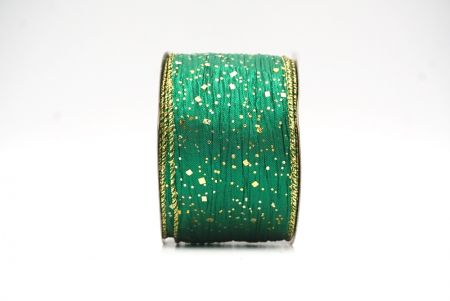 Collezione di nastri wired con glitter verde_KF8870G-3G