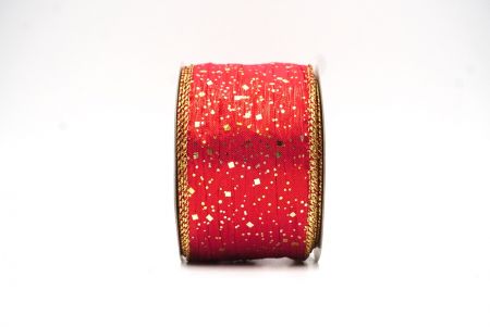 Red Glitter Confetti Wired Ribbon Collection_KF8870G-7G