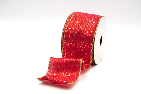 Collezione di nastri wired con glitter rosso_KF8870G-7G