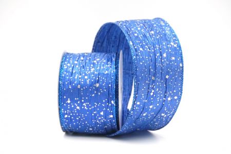 Royal Blue Glitter Confetti Wired Ribbon Collection_KF8870GB-4