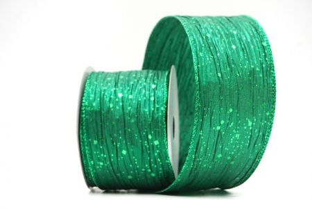 Collezione di nastri wired con glitter verde_KF8870GH-3