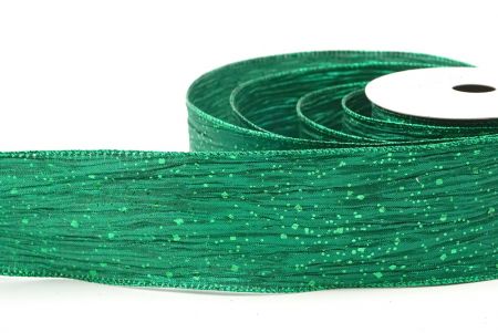 Collezione di nastri wired con glitter verde_KF8870GH-3