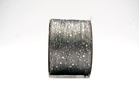 Silver/Gray Glitter Confetti Wired Ribbon Collection_KF8870GL-50