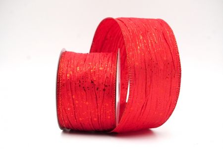 Collezione di nastri wired con glitter confetti rosso_KF8870GR-7