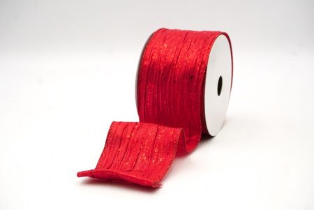 Collezione di nastri wired con glitter confetti rosso_KF8870GR-7