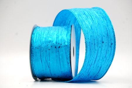 Light Blue Glitter Confetti Wired Ribbon Collection_KF8870GT-12