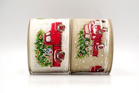 Vintage Weihnachtsrotes Lastwagen Drahtband