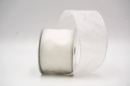 White Diamond Weave Pattern Ribbon Collection_KF8874GN-1