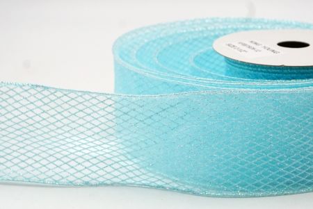 Light Blue Diamond Weave Pattern Ribbon Collection_KF8875GN-12