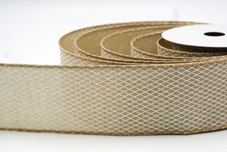 Light Brown Diamond Weave Pattern Ribbon Collection_KF8876GC-13-183