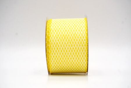 Yellow Diamond Weave Pattern Ribbon Collection_KF8876GC-6-6