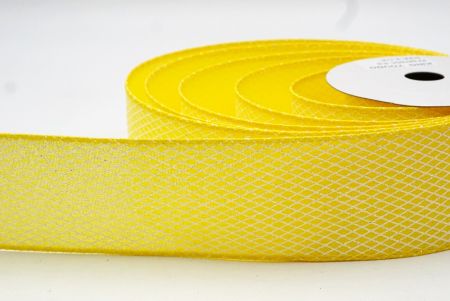 Yellow Diamond Weave Pattern Ribbon Collection_KF8876GC-6-6