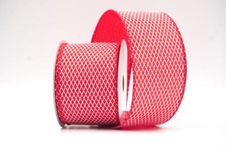 Red Diamond Weave Pattern Ribbon Collection_KF8876GC-7-7