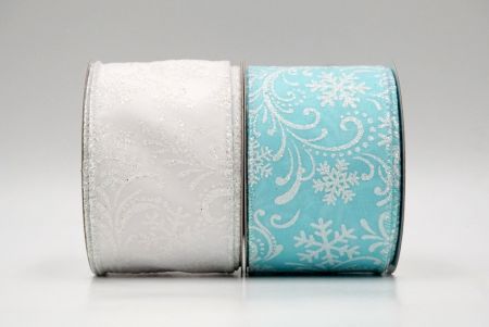 Scroll and Snowflakes Wired Ribbon_KF8879.KF8880.KF8881.KF8882