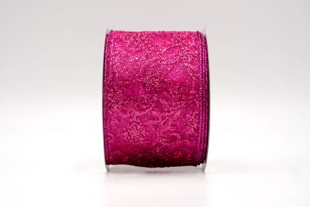 Heet Roze_Scroll en Sneeuwvlokken Draadlint_KF8881GF-40