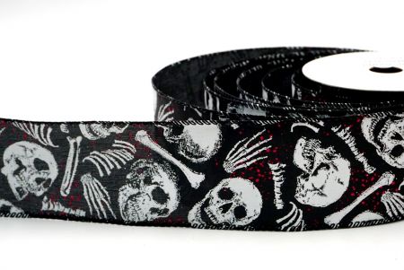 Black_Halloween Wired Ribbon_KF8883GC-53-53