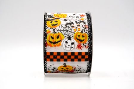 Biała_wstążka Halloween Wired_KF8889GC-1-53