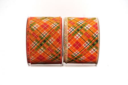 Autumn Plaid Wired Ribbon - Autumn Plaid Wired Ribbon