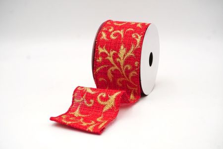 Rood/Goud Versierde Feest Scrollwerk Draadlint_KF8922GC-7-7