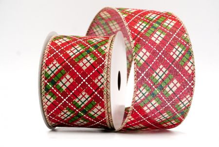 Khaki/Rubrum/Viola_Festivus Crisscross Plaid Filum Lorum_KF8926GC-13-183