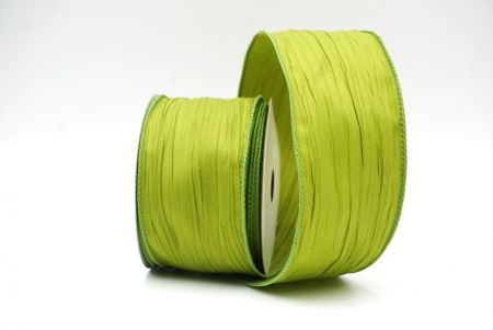 Matcha-Grün Einfarbige Crinkle-Band Kollektion_KF8941GC-15-42