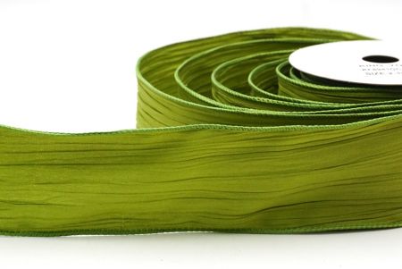 Matcha-Grün Einfarbige Crinkle-Band Kollektion_KF8941GC-15-42