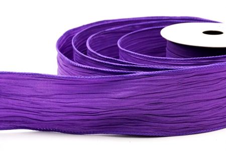 Violett Einfarbige Crinkle-Band Kollektion_KF8941GC-34-34