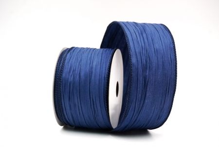 Marineblaue einfarbige Crinkle-Ribbon-Kollektion_KF8941GC-4-4