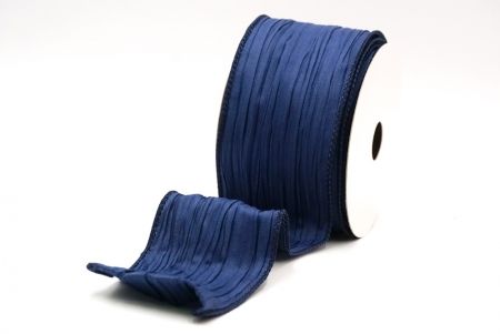 Marineblaue einfarbige Crinkle-Ribbon-Kollektion_KF8941GC-4-4