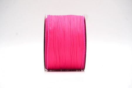 Knallpink Einfarbige Crinkle-Band Kollektion_KF8941GC-40-160