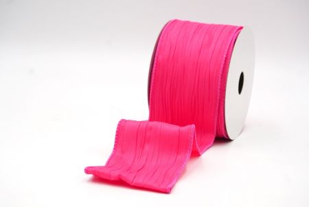 Knallpink Einfarbige Crinkle-Band Kollektion_KF8941GC-40-160