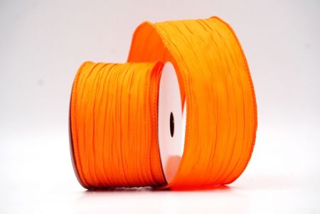 Orange Einfarbige Crinkle-Band Kollektion_KF8941GC-41-41