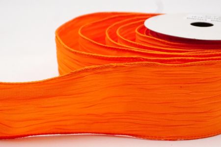 Orange Einfarbige Crinkle-Band Kollektion_KF8941GC-41-41