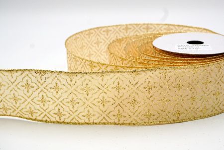 Khaki_Glitter Floralis Consilium Filum Ribbons_KF8992G-13