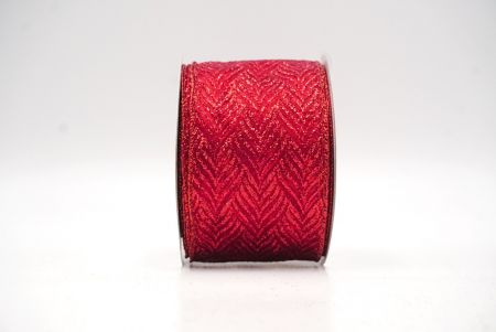 Ruber Herringbone Glitter Pattern Funis Ribbons_KF8995GR-7