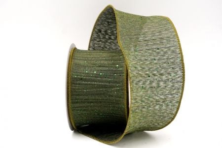 Green_Glitter Crinkle Wired Ribbon_KF9040GC-15-185