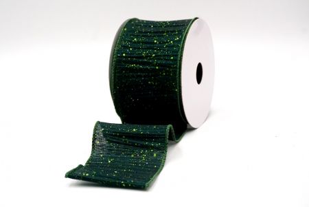 Dark Green_Glitter Crinkle Wired Ribbon_KF9040GC-3-127