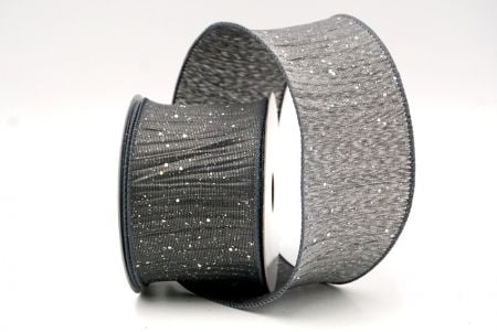 Gray_Glitter Crinkle Wired Ribbon_KF9040GC-50-123