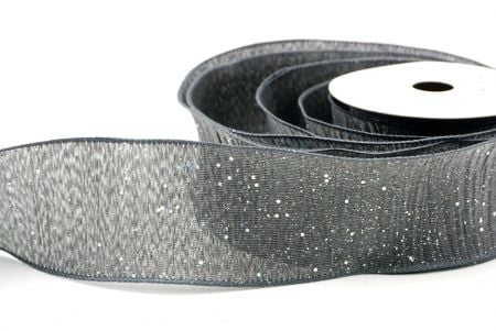 Gray_Glitter Crinkle Wired Ribbon_KF9040GC-50-123