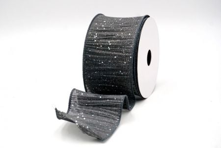 Gray_Glitter Crinkle Wired Ribbon_KF9040GC-50-123