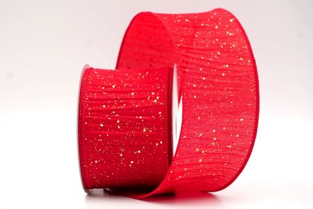 Red_Glitter Crinkle Wired Ribbon_KF9040GC-7G-7